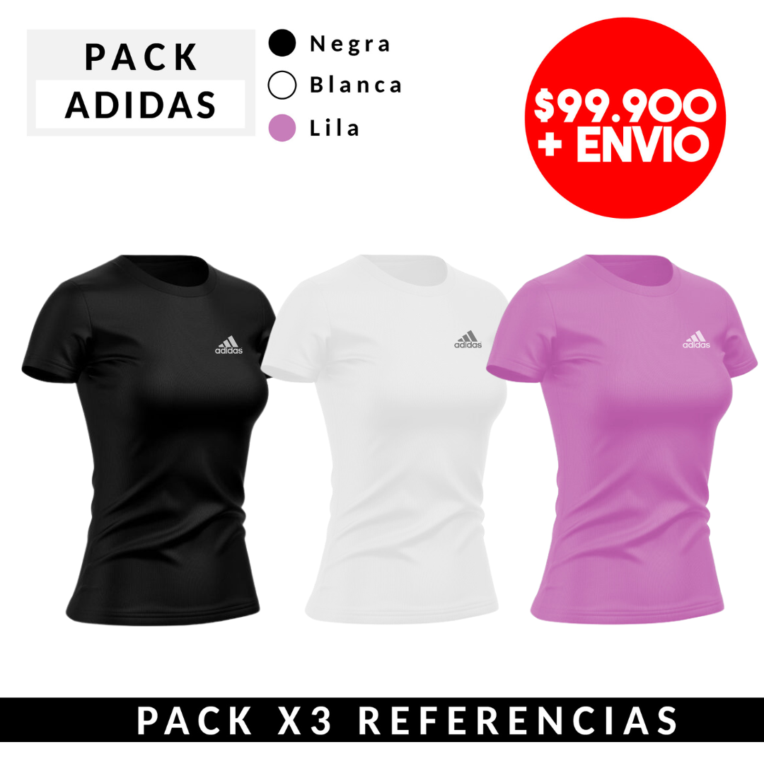 PACK X3 NEGRO-BLANCO-ROSA