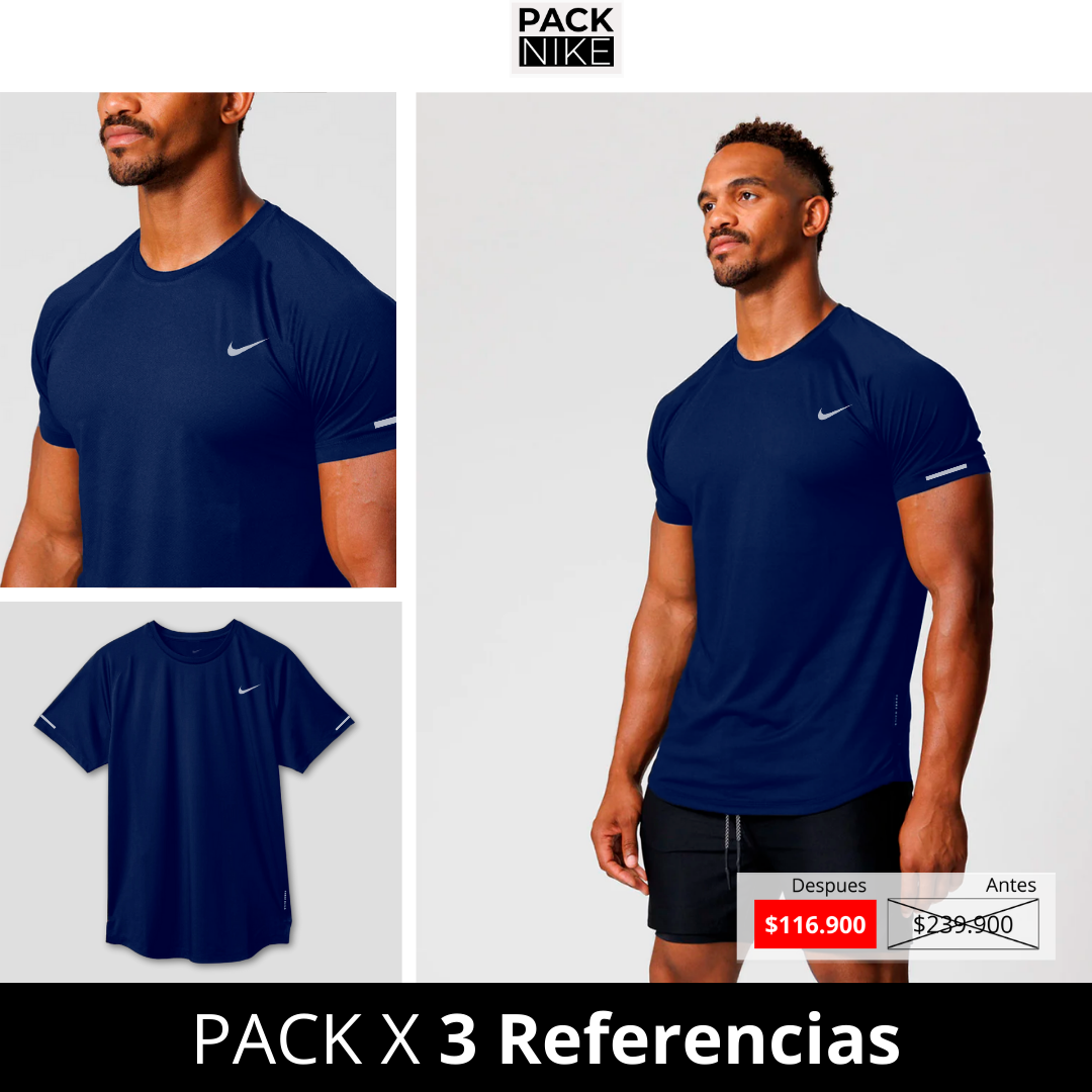 PACK X 3 Camisetas Deportivas Nik