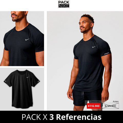 PACK X 3 Camisetas Deportivas Nik