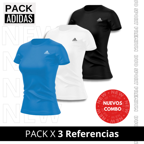 PACK X 3 Camisetas Deportivas Mujer BWB