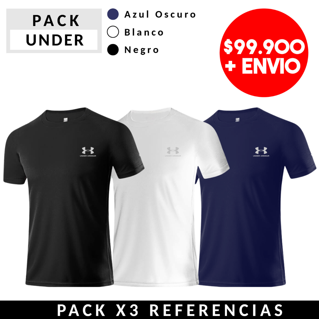 PACK X3 CAMISETAS UNDER