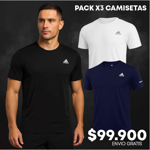 PACK X 3 Camisetas Deportivas -