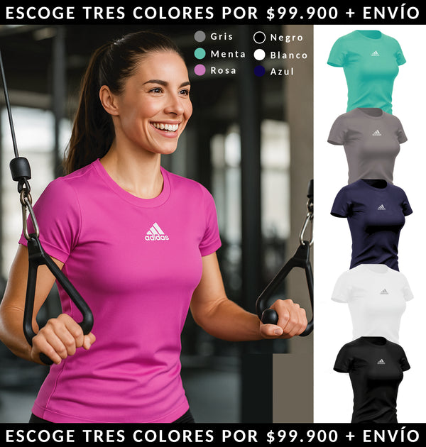 CAMISETAS ADIDAS COLORES MUJER