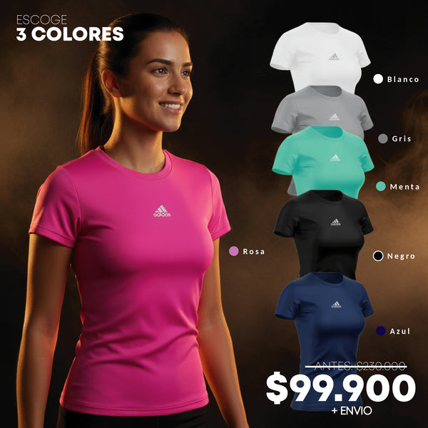 CAMISETAS ADIDAS COLORES MUJER