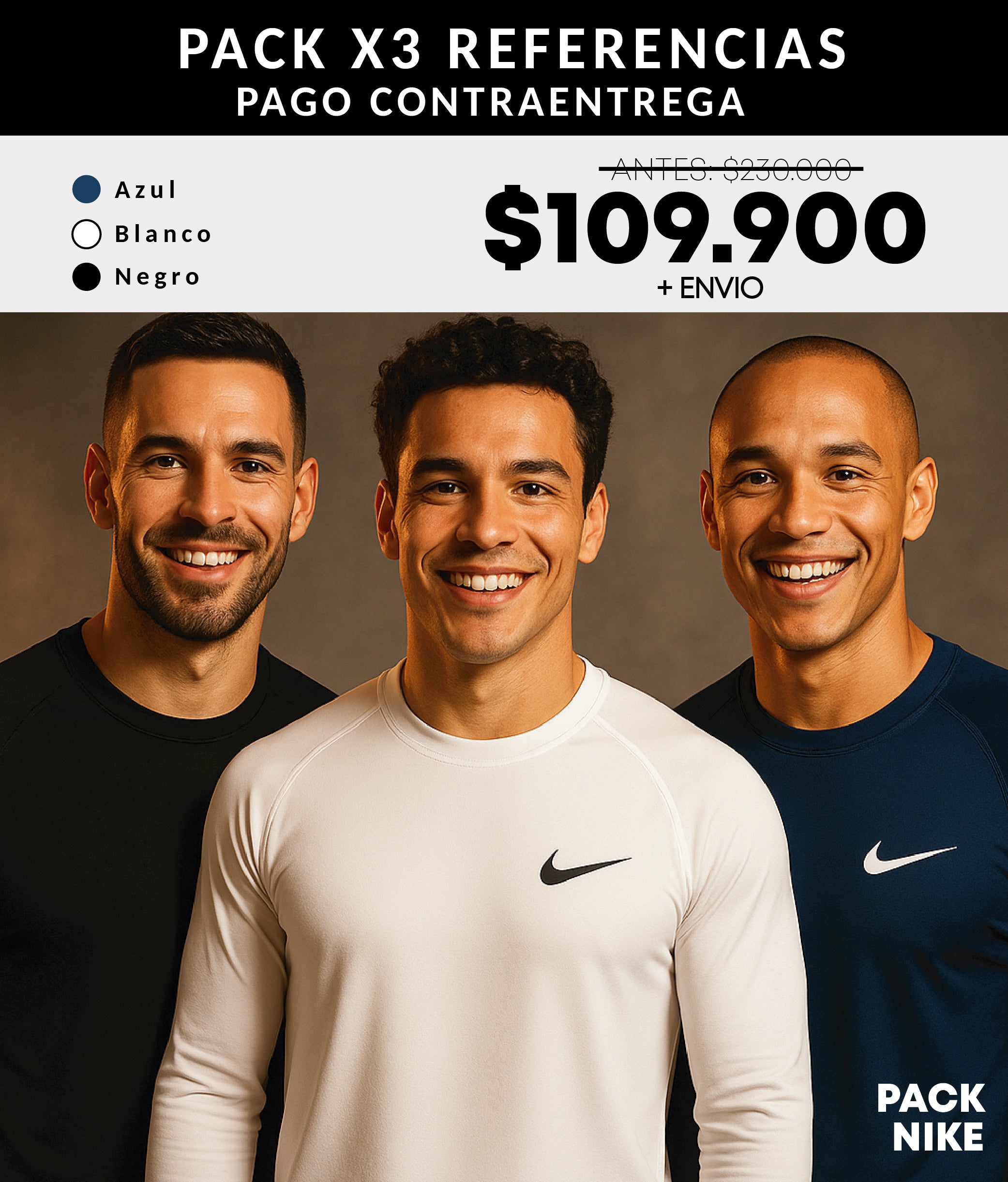 CAMISETA MANGA LARGA NIKE