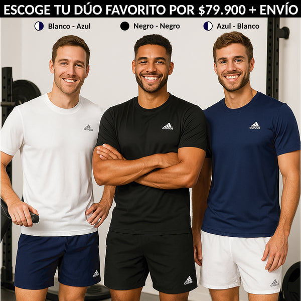 COMBO ADIDAS HOMBRE CAMISETA + PANTALONETA