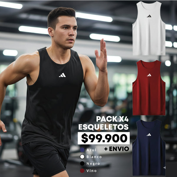 PACK X4 ESQUELETOS ADIDAS