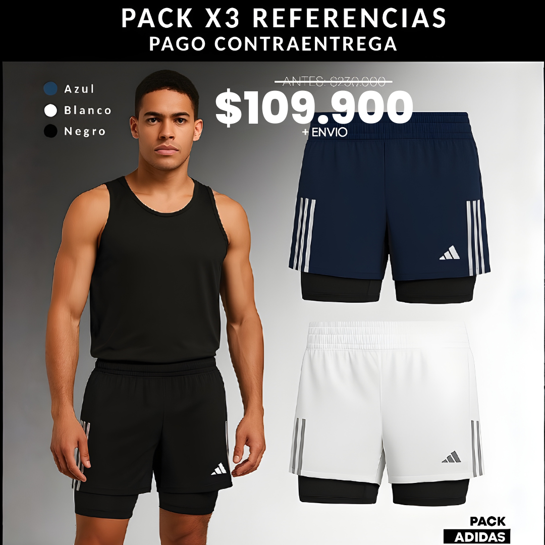 PACK G PANTALONETAS ADIDAS
