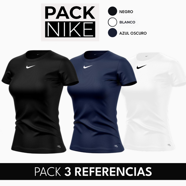 1. Pack x 3 Camisetas Mujer N1ke