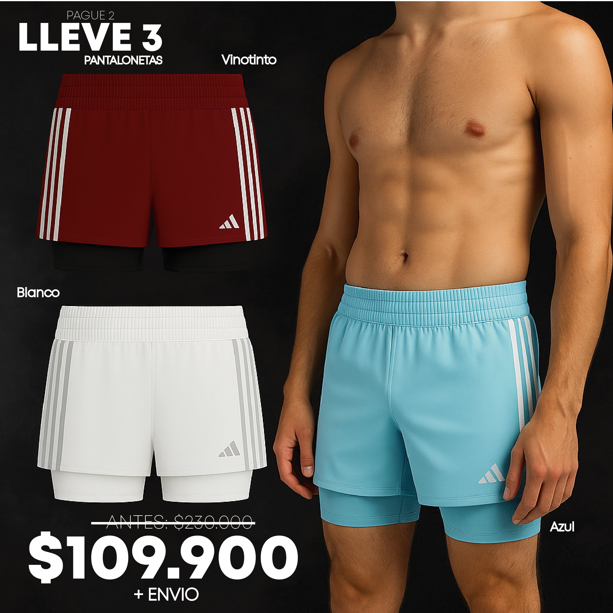 PANTALONETA ADIDAS LINEA COMPLETA