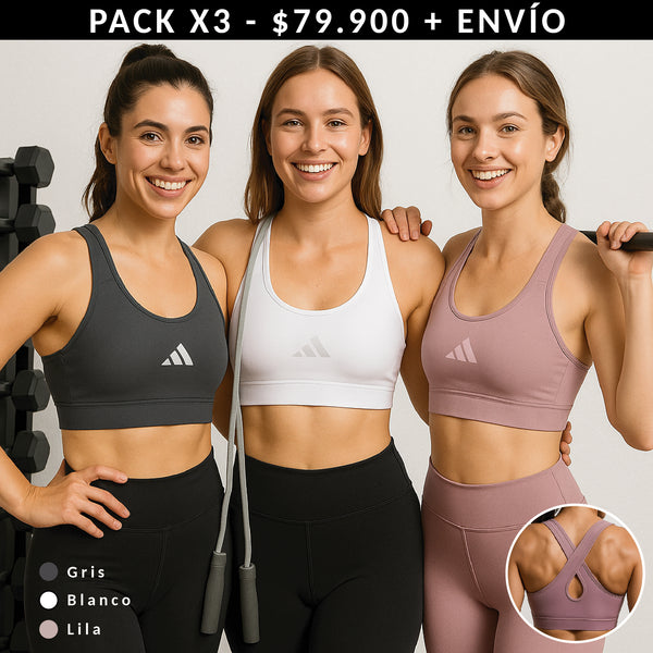 PACK X3 TOPS ADIDAS