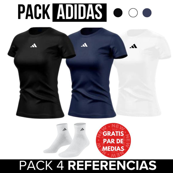 PACK X 3 Camisetas Deportivas Mujer